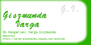 giszmunda varga business card